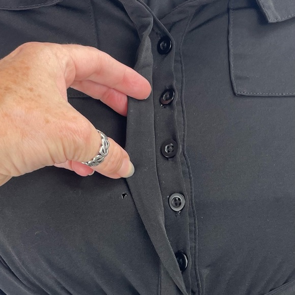 Torrid Long Sleeve Belted Romper, Size 00 - Picture 7 of 14